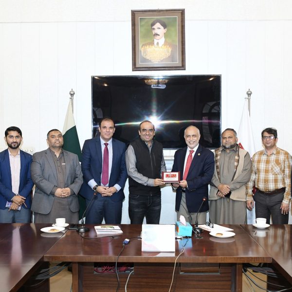 Livestock farmer Mr Ahmad Malik paid visits UVAS
