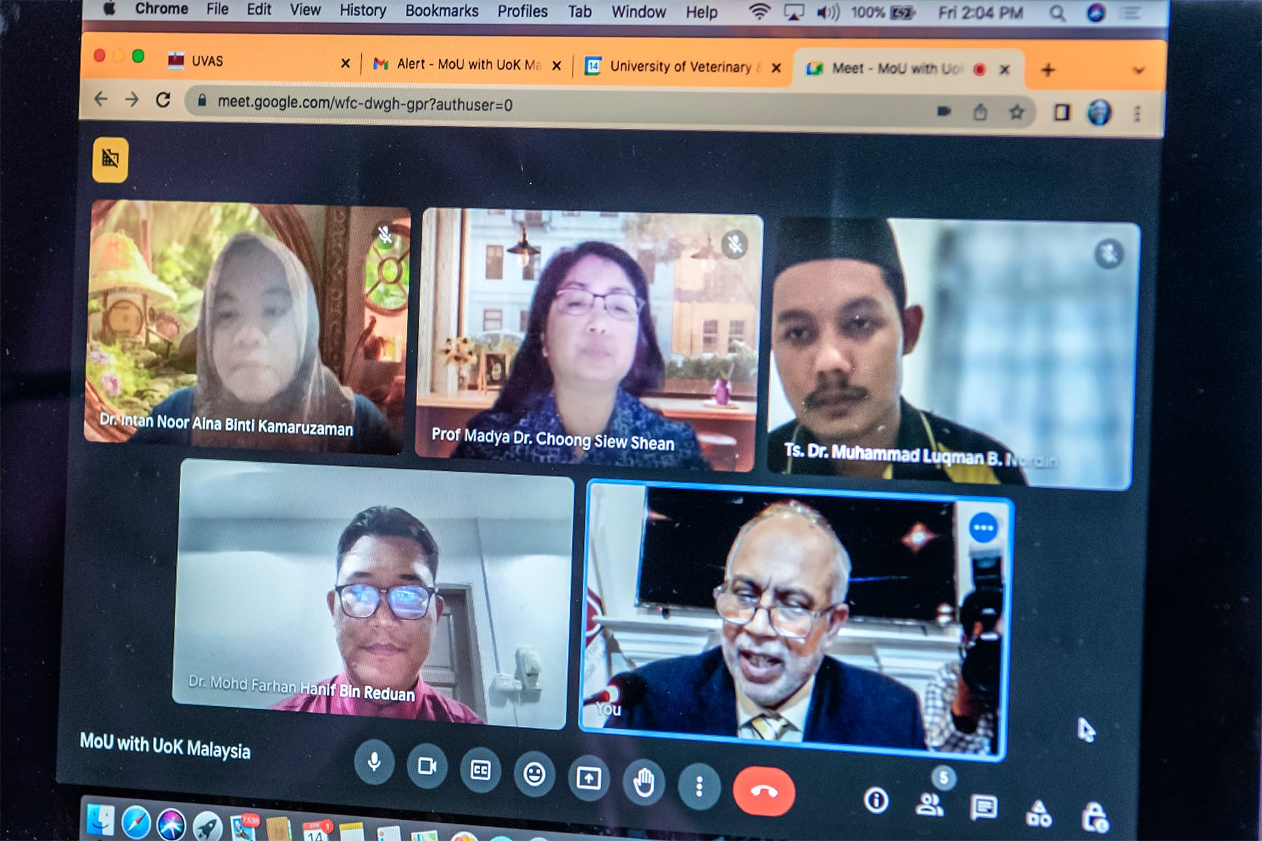 UVAS arranges online meeting with University Malaysia Kelantan to promote academic & research linkages