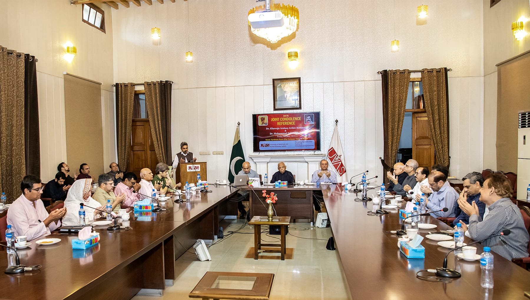 UVAS holds condolence reference for deceased alumni members