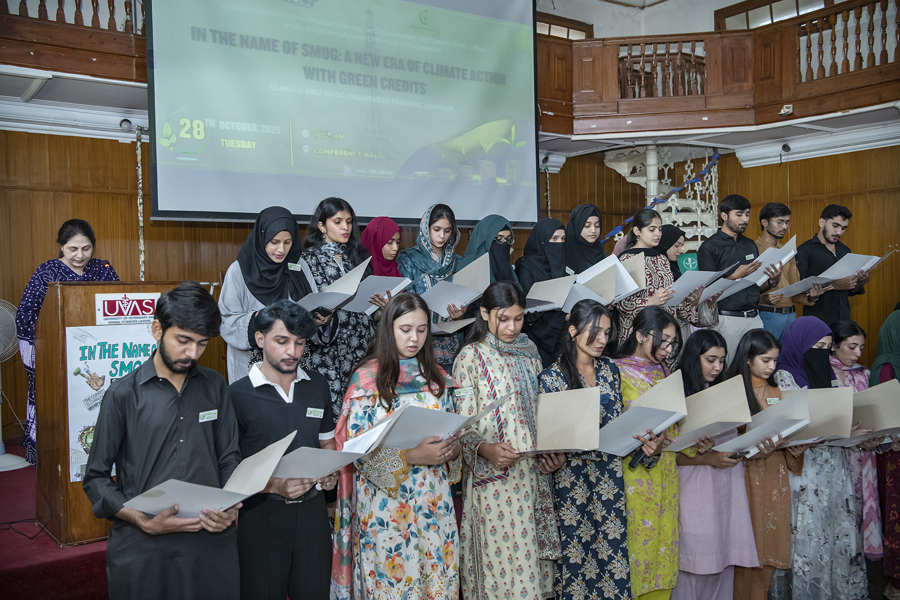 UVAS holds an awareness seminar &training session on Climate & Smog