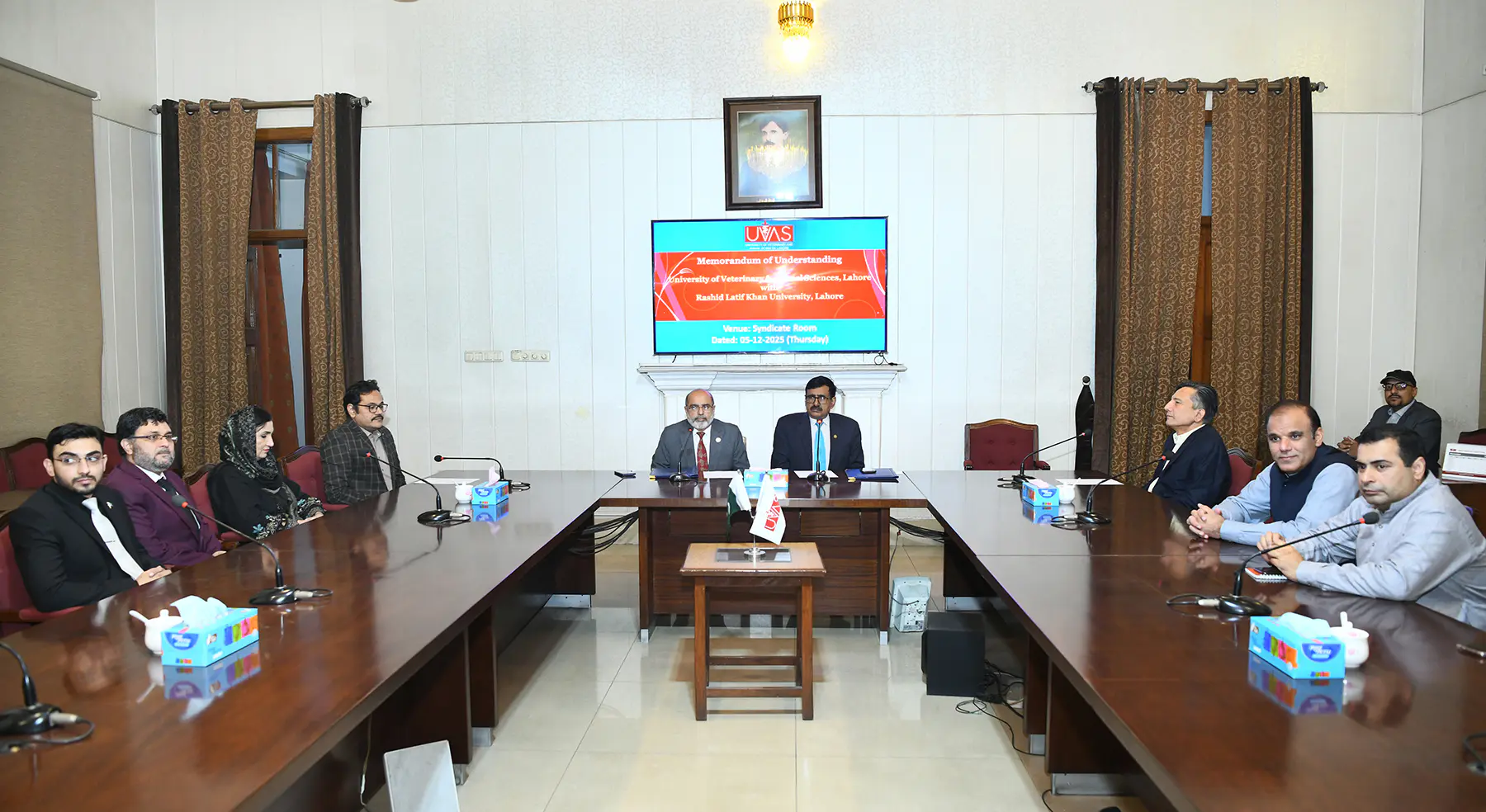 UVAS inks MoU with Rashid Latif Khan University Lahore to enhance academic & research cooperation