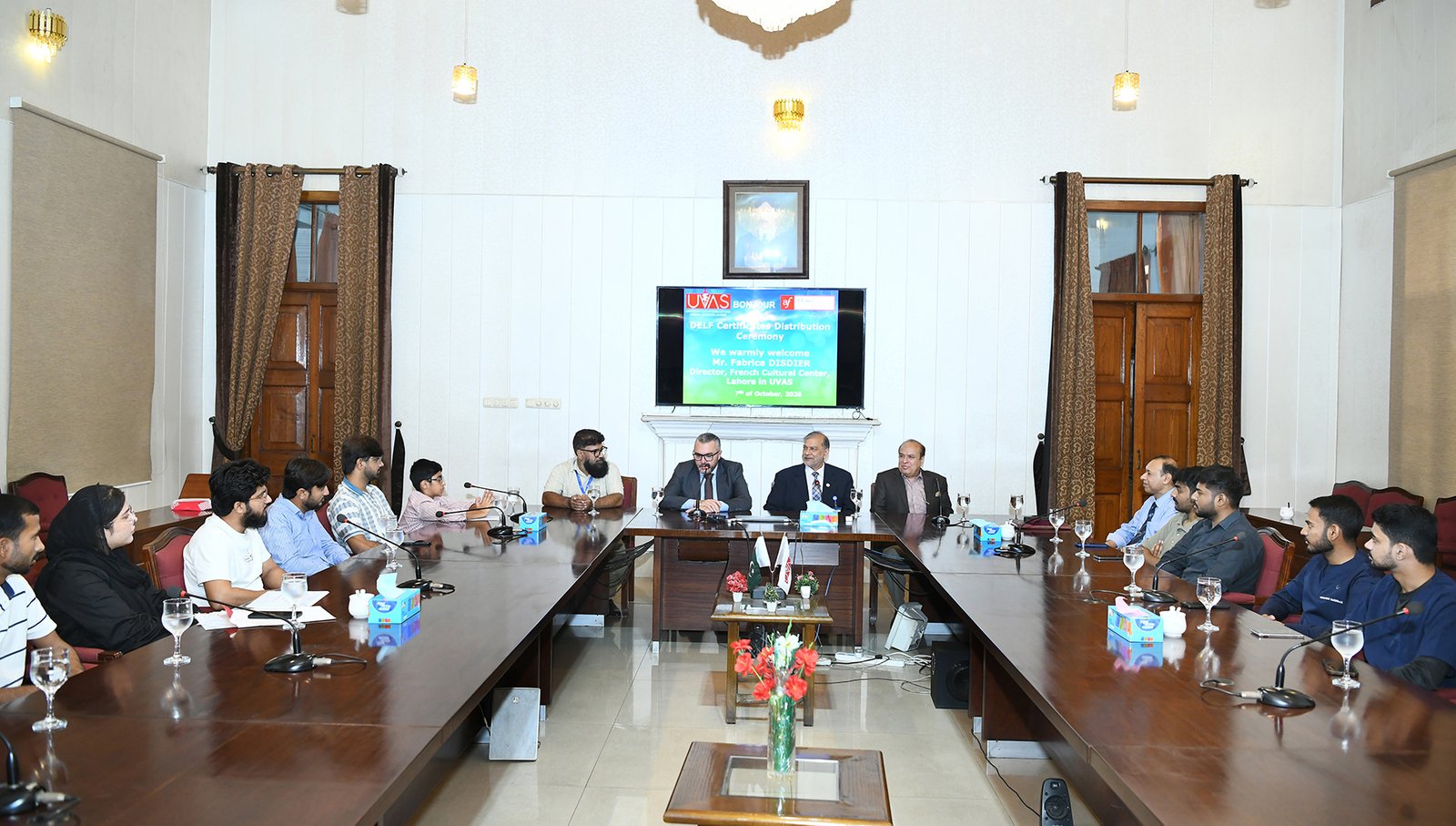 UVAS faculty & students Awarded with French Language Certificates